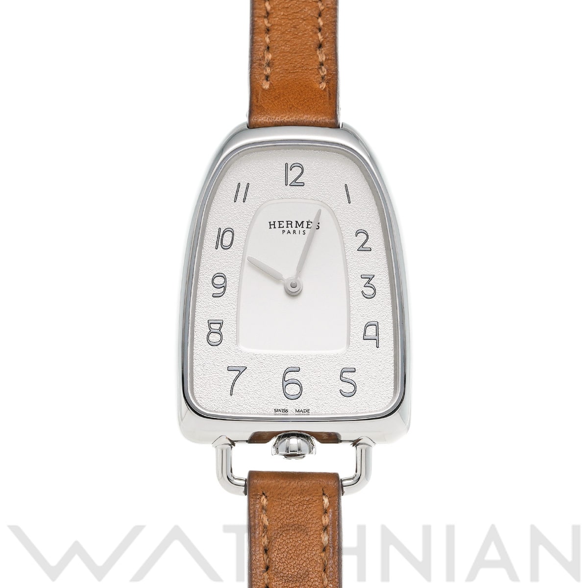 エルメス ギャロップ ドゥ エルメスGM GA1.210 シルバー レディース 時計 【中古】【wristwatch】