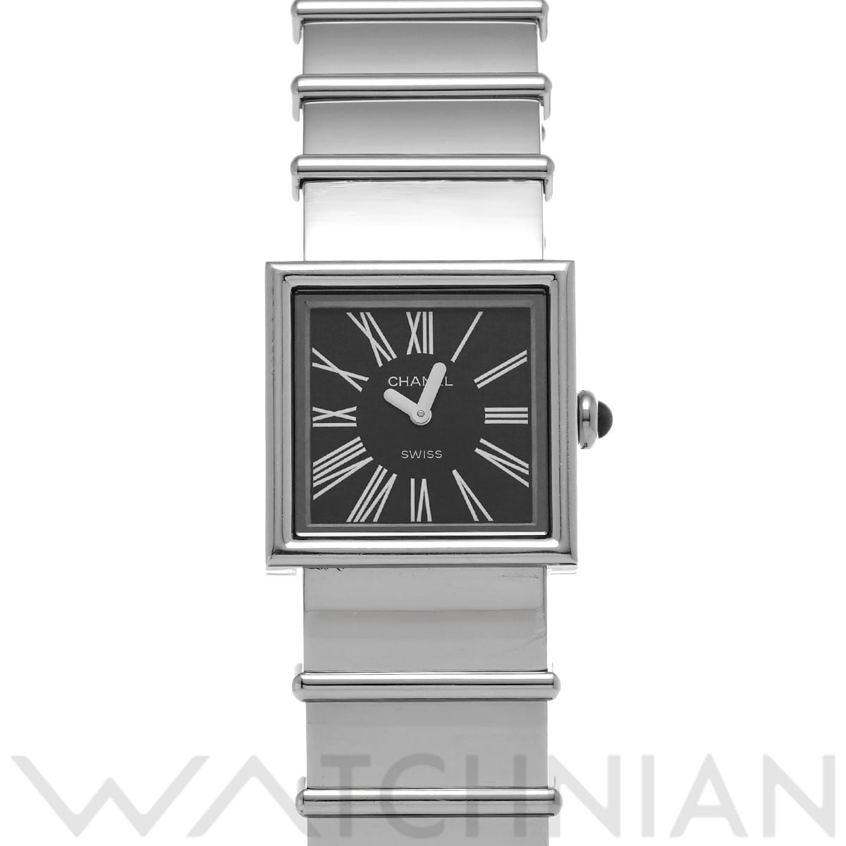 シャネル マドモアゼル H0826 ブラック レディース 時計 【中古】【wristwatch】