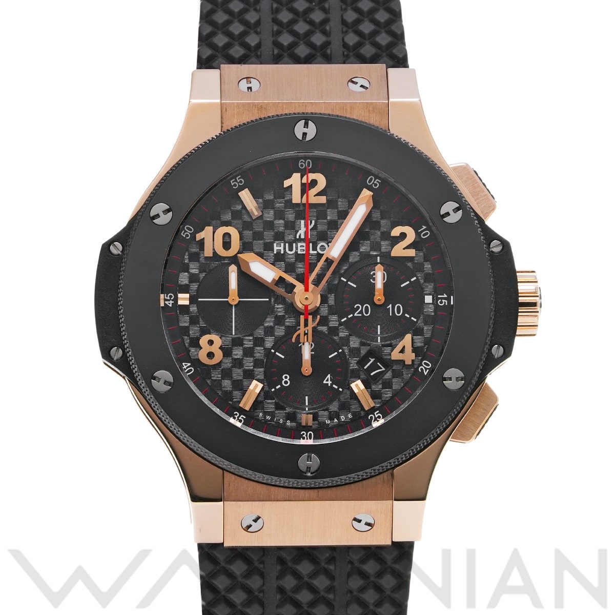 ウブロ ビッグバン ゴールド セラミック 301.PB.131.RX ブラックカーボン メンズ 時計 【中古】【wristwatch】