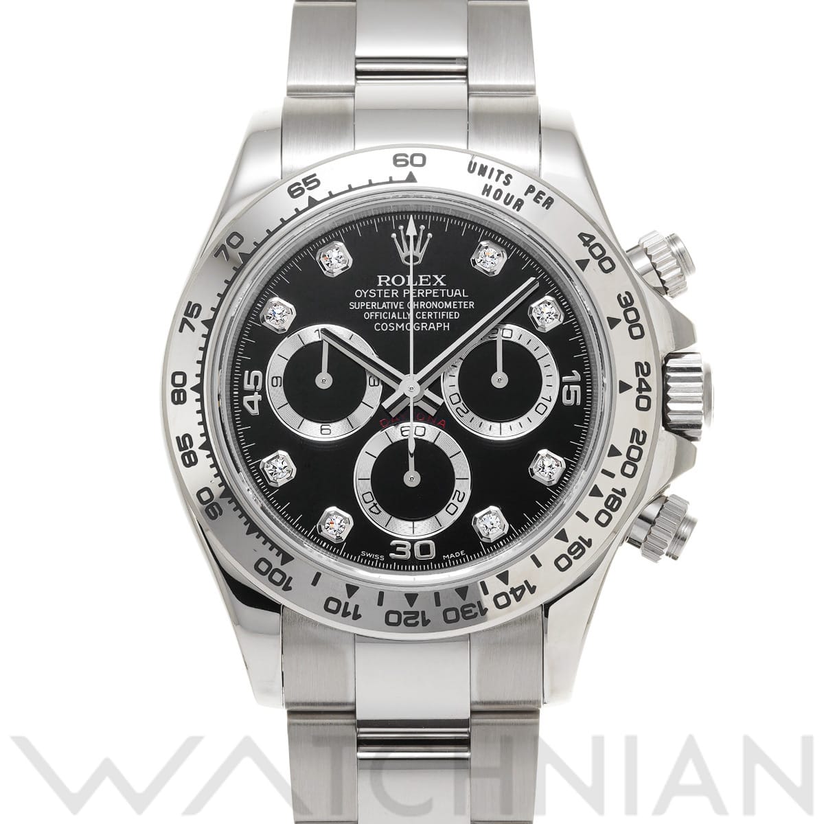 ロレックス コスモグラフ デイトナ 116509G ブラック/ダイヤモンド メンズ 時計 【中古】【wristwatch】