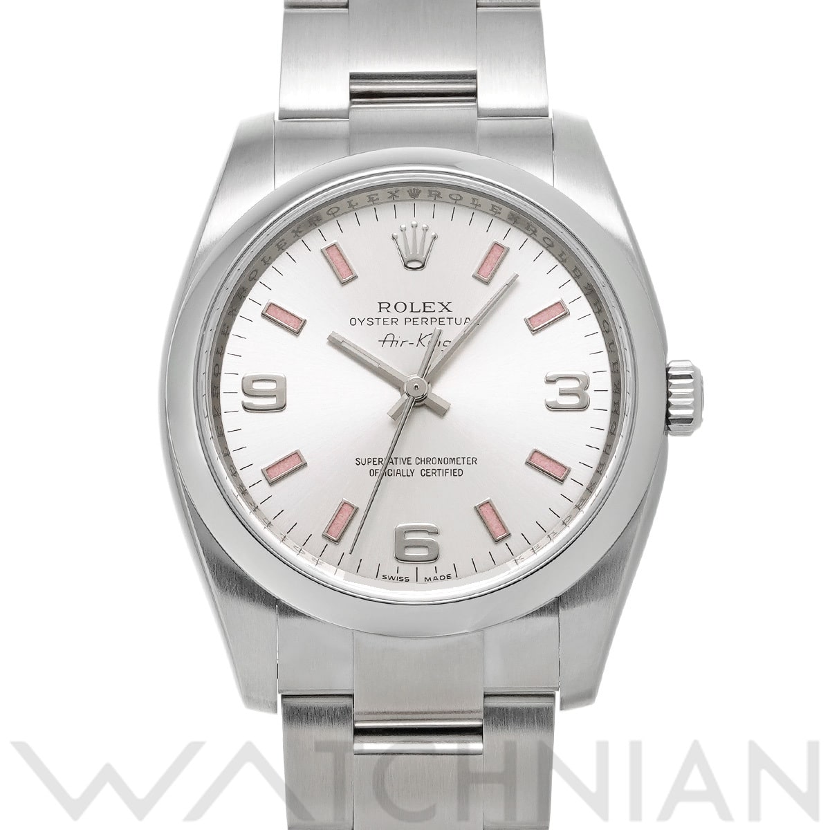 ロレックス エアキング 114200 シルバー メンズ 時計 【中古】【wristwatch】