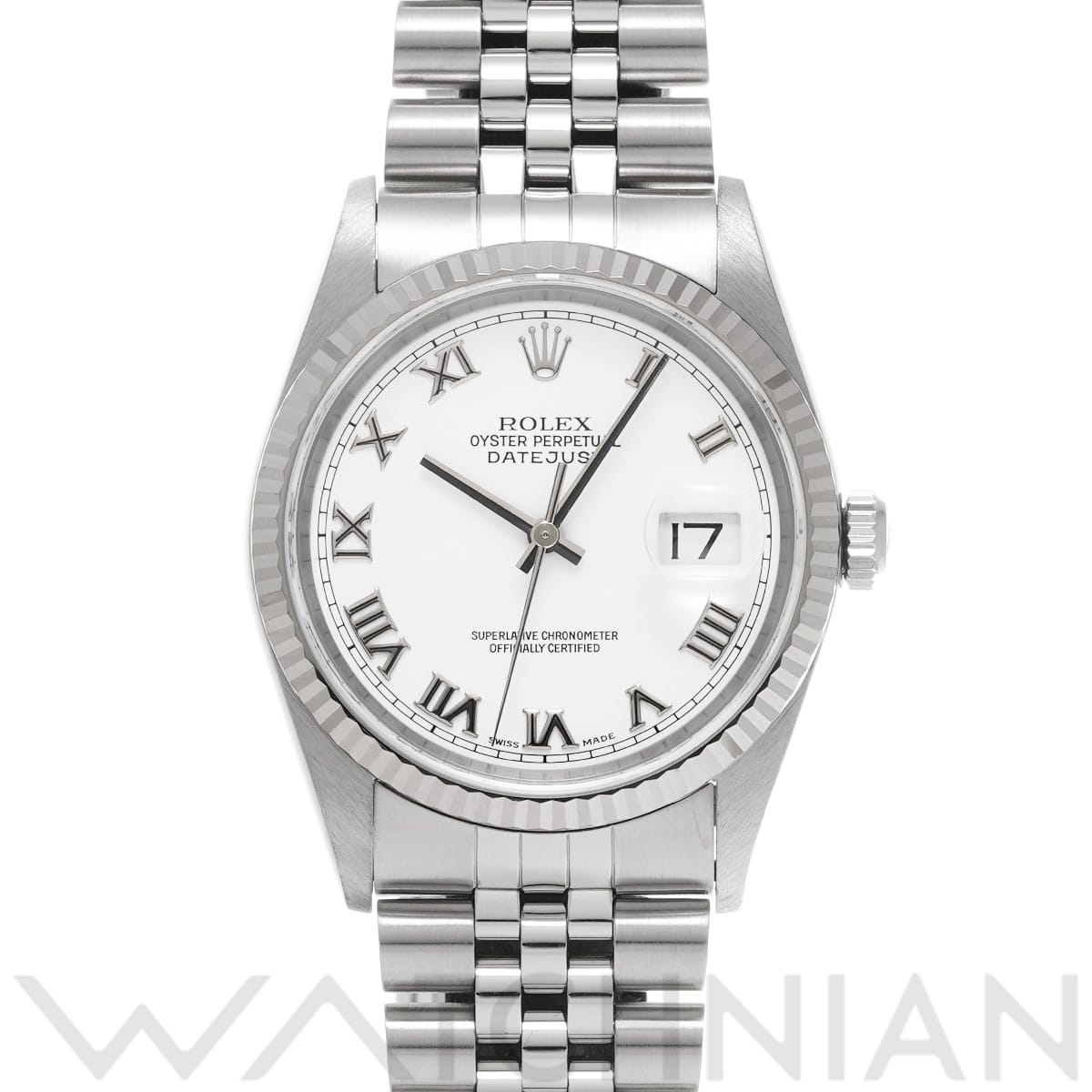 ロレックス デイトジャスト 16234 ホワイト メンズ 時計 【中古】【wristwatch】