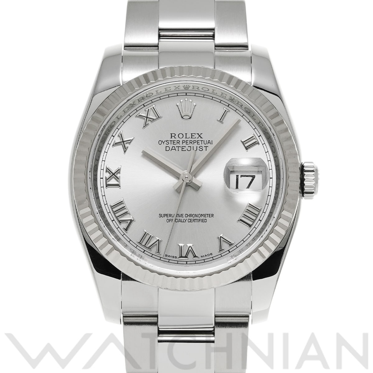 ロレックス デイトジャスト 116234 グレー メンズ 時計 【中古】【wristwatch】