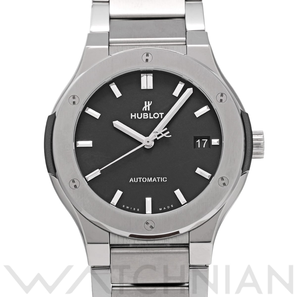 ウブロ クラシックフュージョン チタニウム ブレスレット 510.NX.1170.NX ブラック メンズ 時計 【中古】【wristwatch】