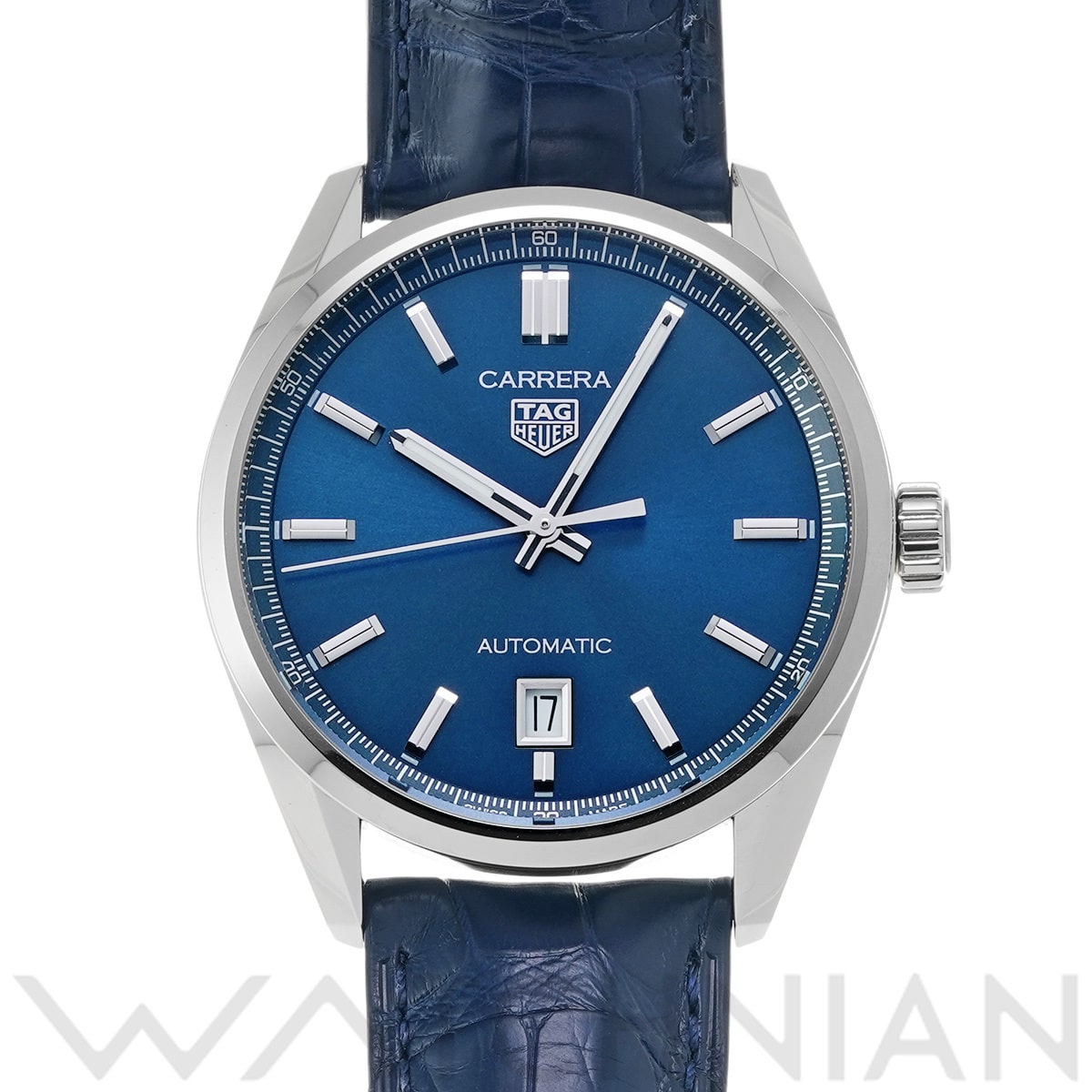 タグ ホイヤー カレラ デイト WBN2112.FC6504 ブルー メンズ 時計 【中古】【wristwatch】
