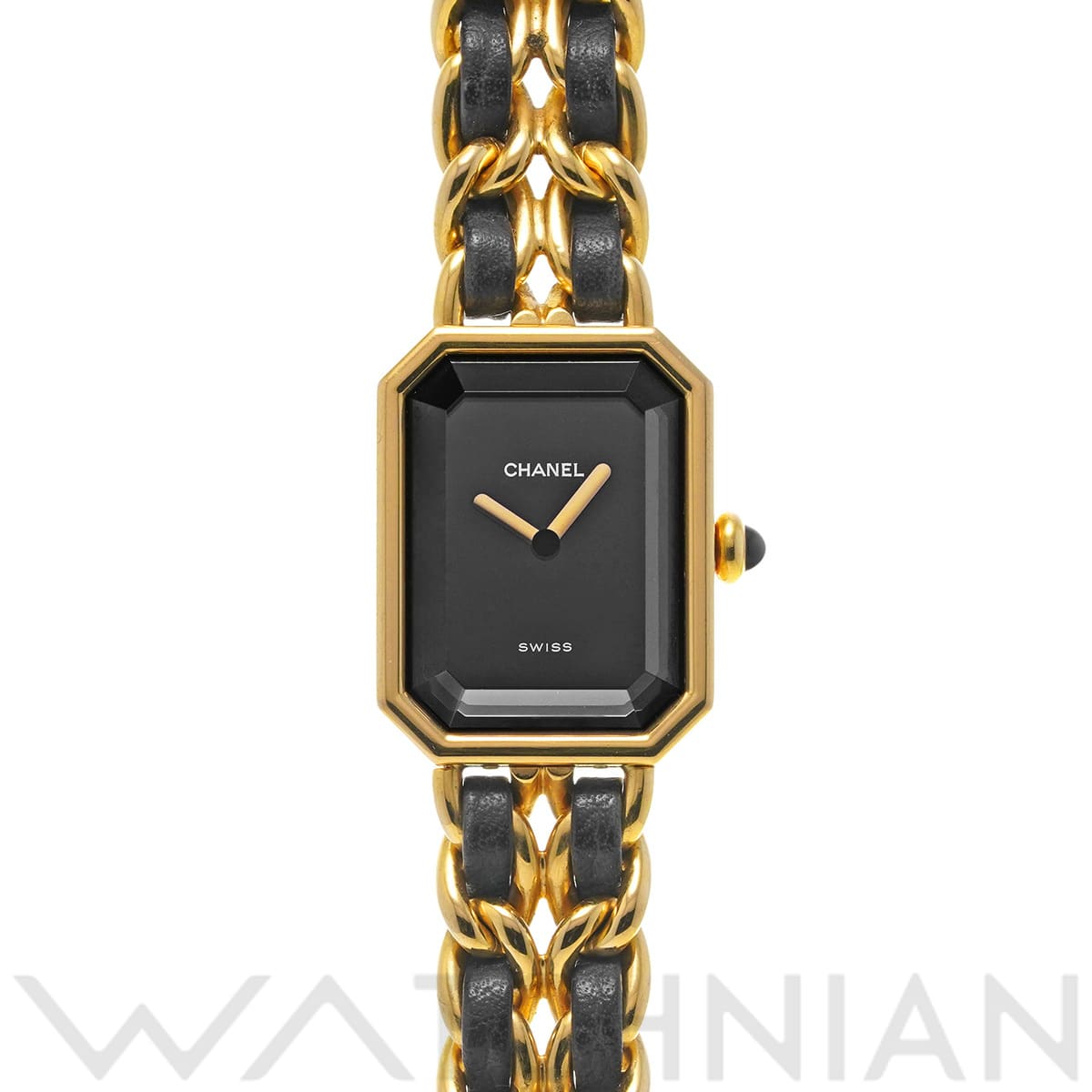 シャネル プルミエール S H0001 ブラック レディース 時計 【中古】【wristwatch】