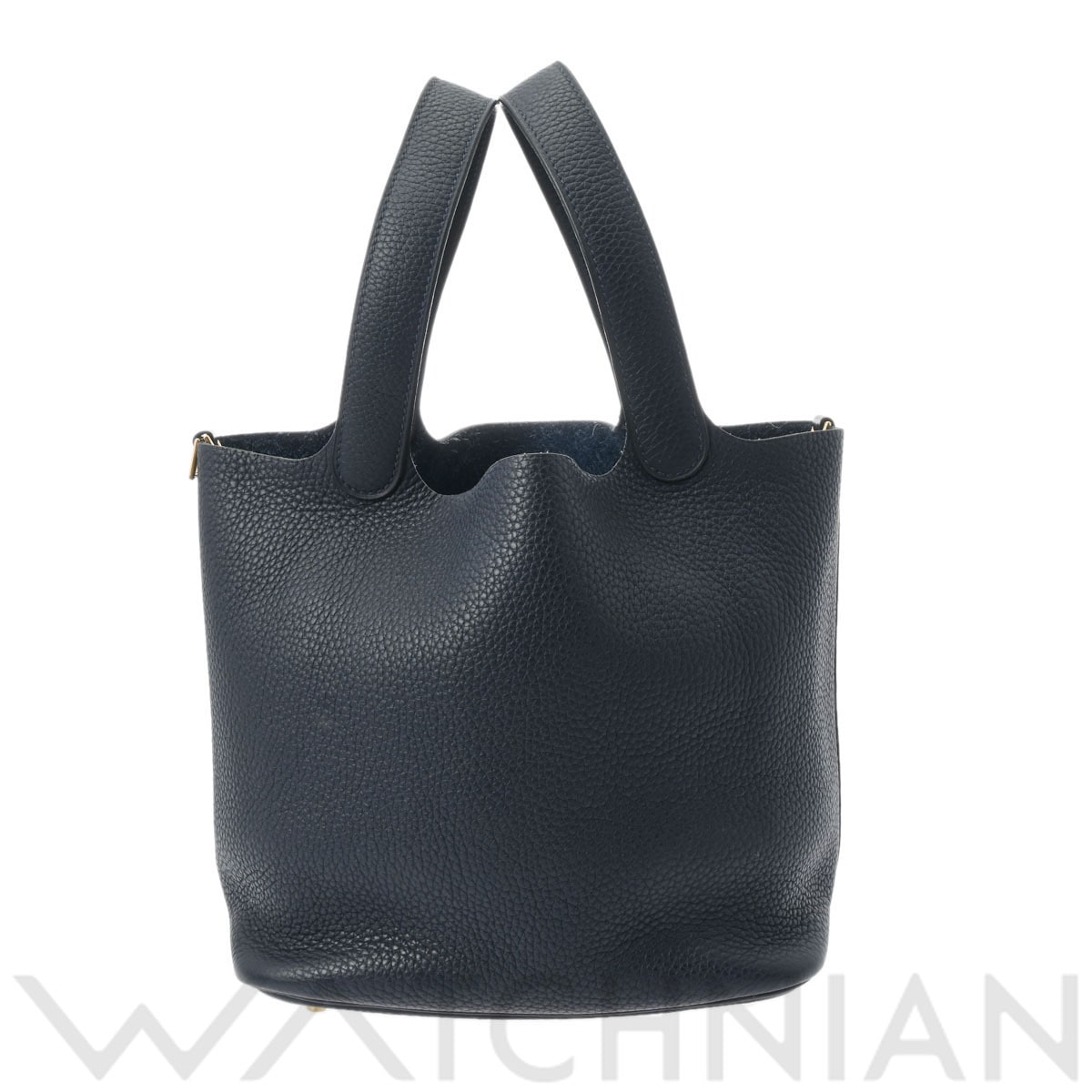 エルメス ピコタンロック MM ブルーニュイ/ゴールド金具 トリヨンクレマンス レディース バッグ 【中古】【bag】