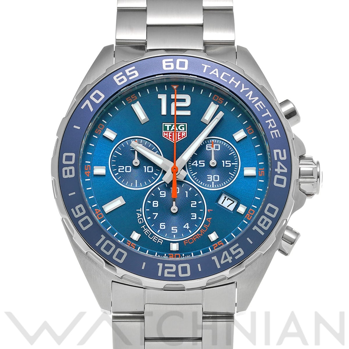 タグ ホイヤー フォーミュラ1 クォーツ クロノグラフ CAZ1014.BA0842 ブルー メンズ 時計 【中古】【wristwatch】