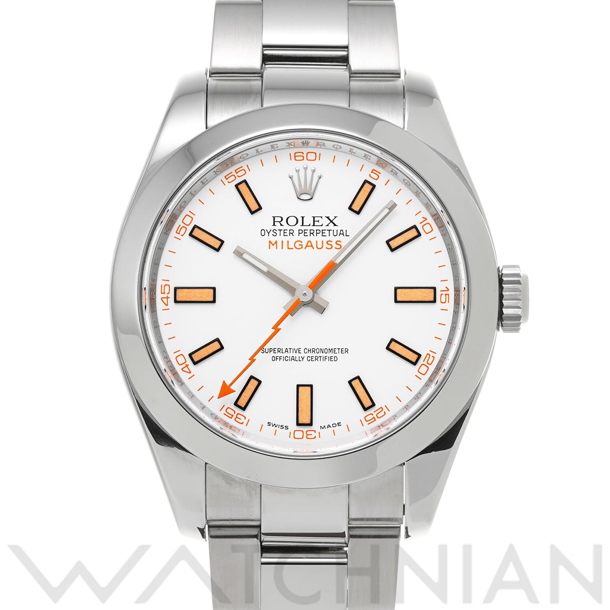 ロレックス ミルガウス 116400 ホワイト メンズ 時計 【中古】【wristwatch】