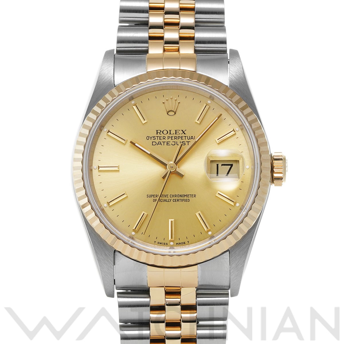 ロレックス デイトジャスト 16233 シャンパン メンズ 時計 【中古】【wristwatch】