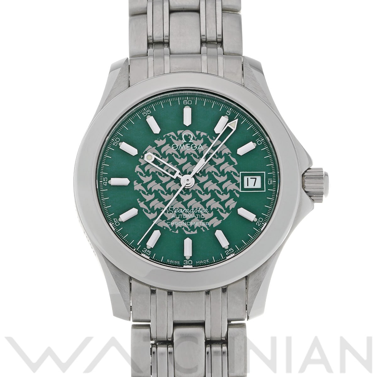 オメガ シーマスター 120 ジャック・マイヨール 1998 2506.70 グリーン メンズ 時計 【中古】【wristwatch】