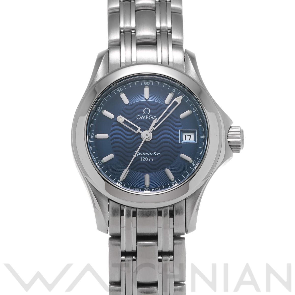 オメガ シーマスター 120 クォーツ 2581.81 ブルー レディース 時計 【中古】【wristwatch】
