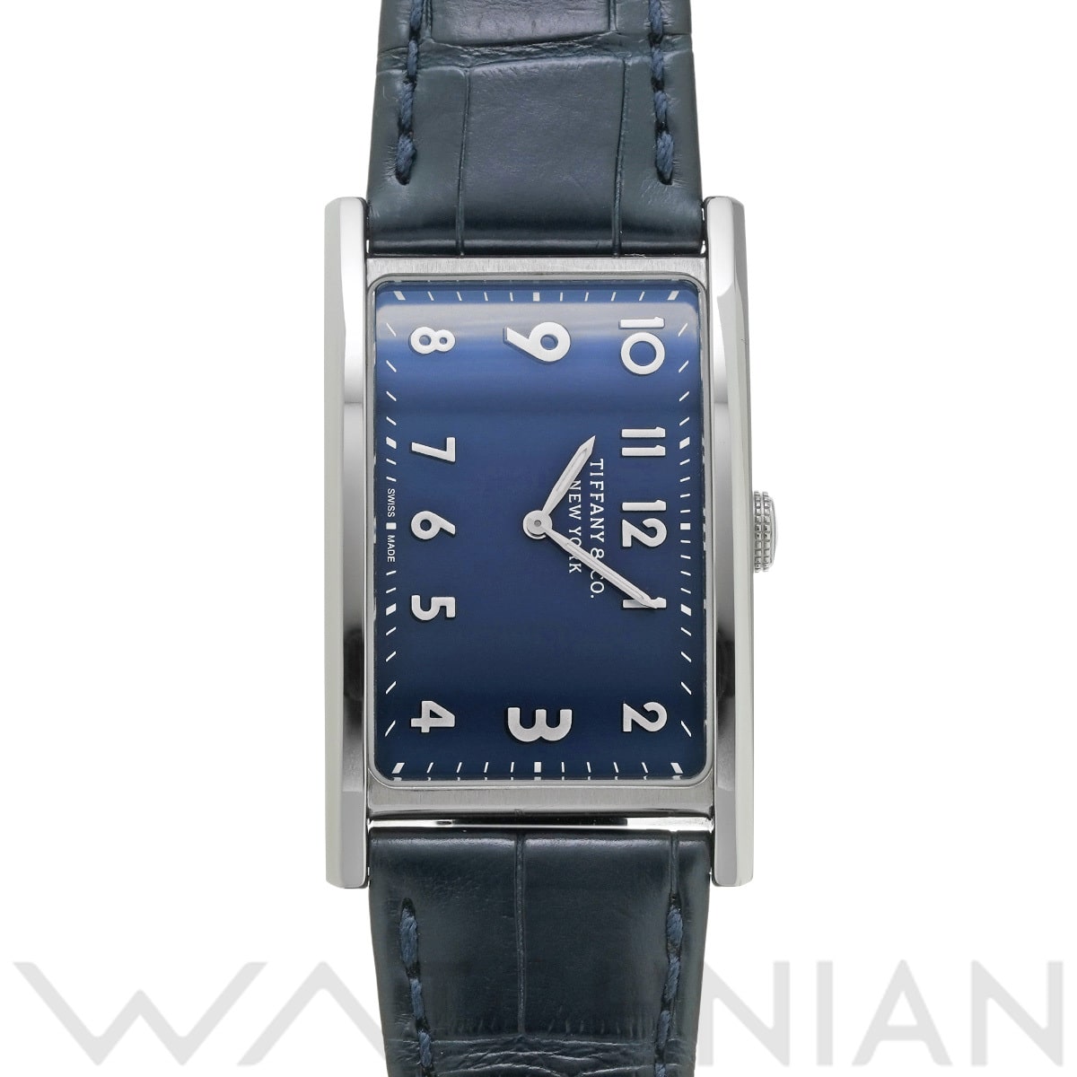 ティファニー イーストウエスト ミニ 34677344  ブルー レディース 時計 【中古】【wristwatch】
