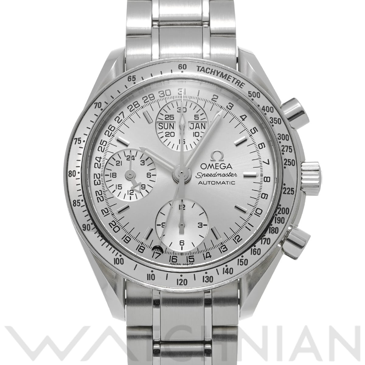 オメガ スピードマスター トリプルカレンダー 3523.30 シルバー メンズ 時計 【中古】【wristwatch】