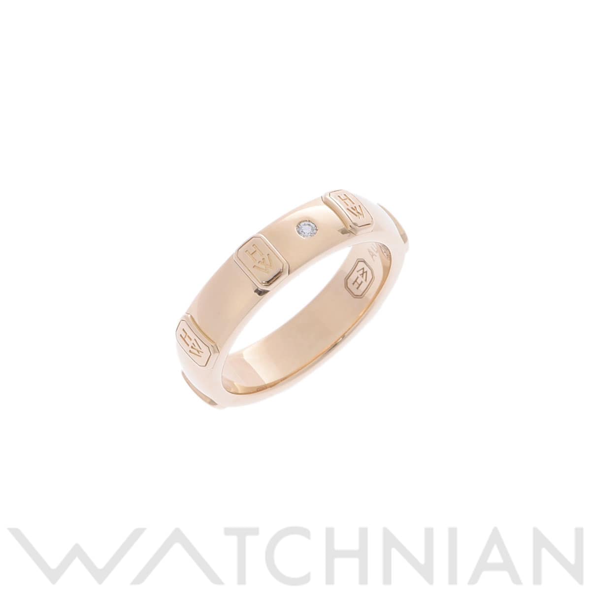 ハリー ウィンストン HWロゴ リング 1PD ゴールド K18イエローゴールド YG レディース ジュエリー 【中古】【jewelry】
