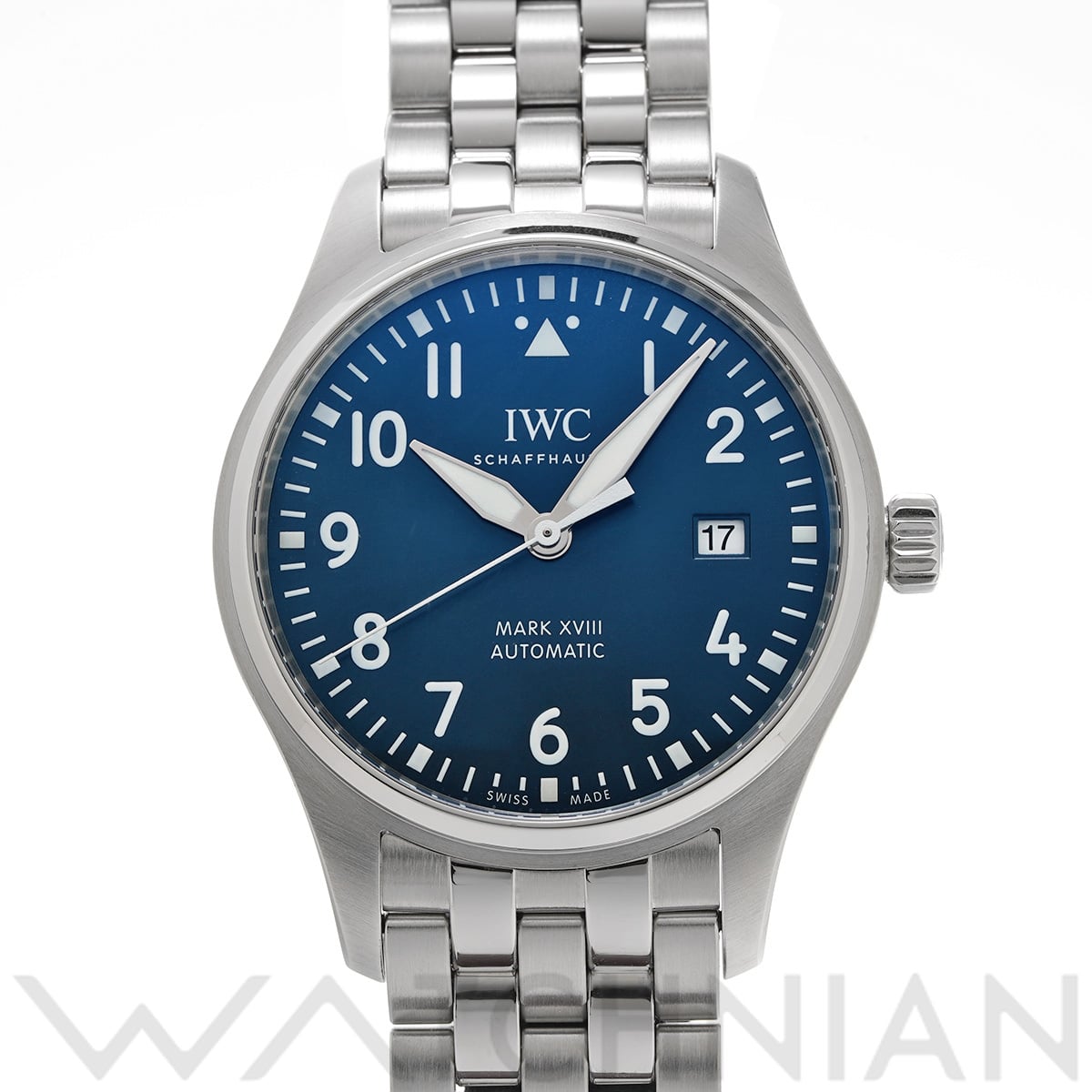 IWC パイロットウォッチ マーク XVIII プティ・プランス IW327016 ブルー メンズ 時計 【中古】【wristwatch】