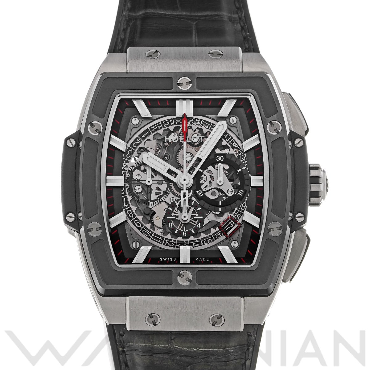 ウブロ スピリット オブ ビッグバン チタニウム セラミック 601.NM.0173.LR スケルトン メンズ 時計 【中古】【wristwatch】