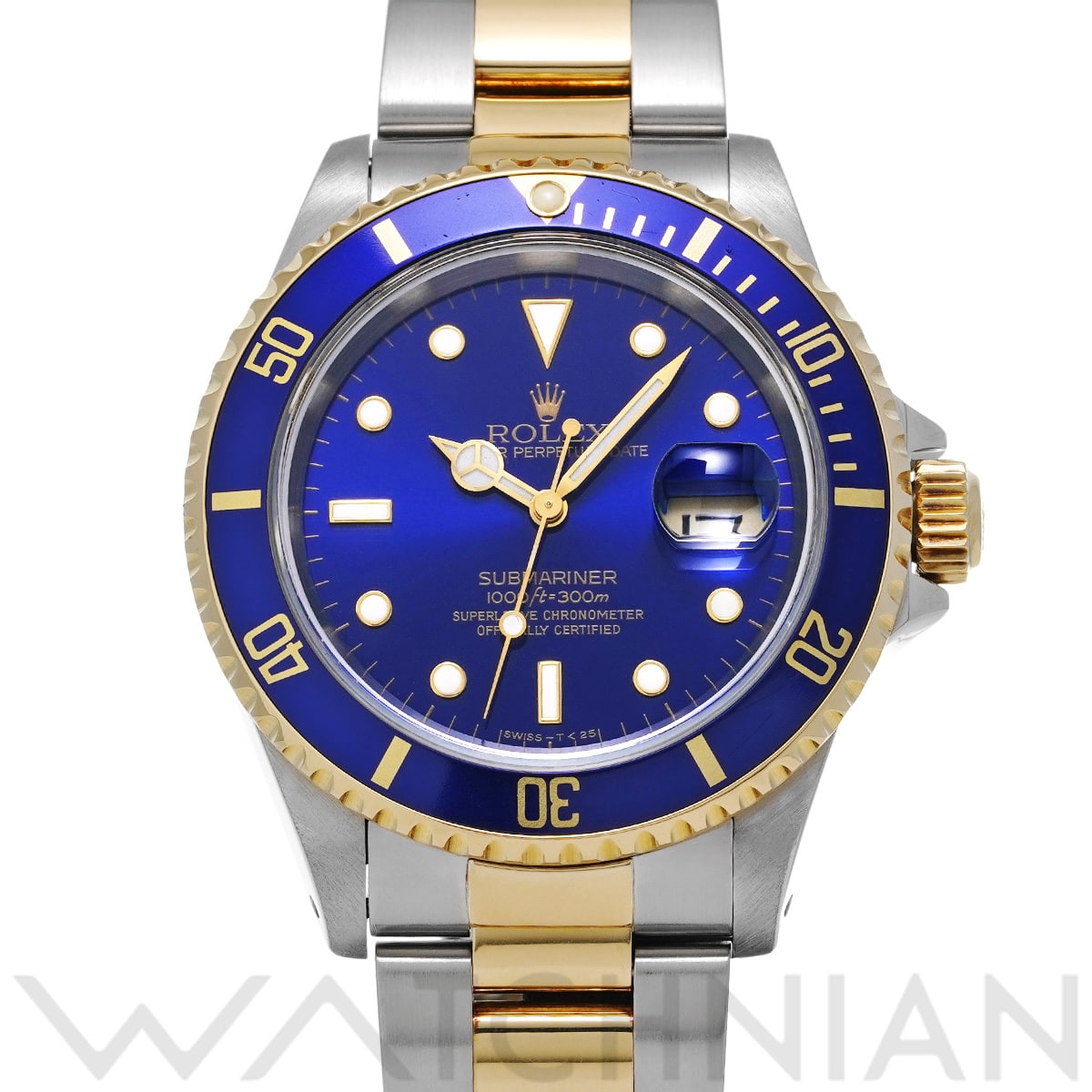 ロレックス サブマリーナ デイト 16613 ブルー メンズ 時計 【中古】【wristwatch】