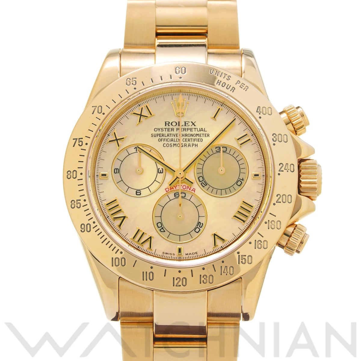 ロレックス コスモグラフ デイトナ 116528NR イエローシェル メンズ 時計 【中古】【wristwatch】