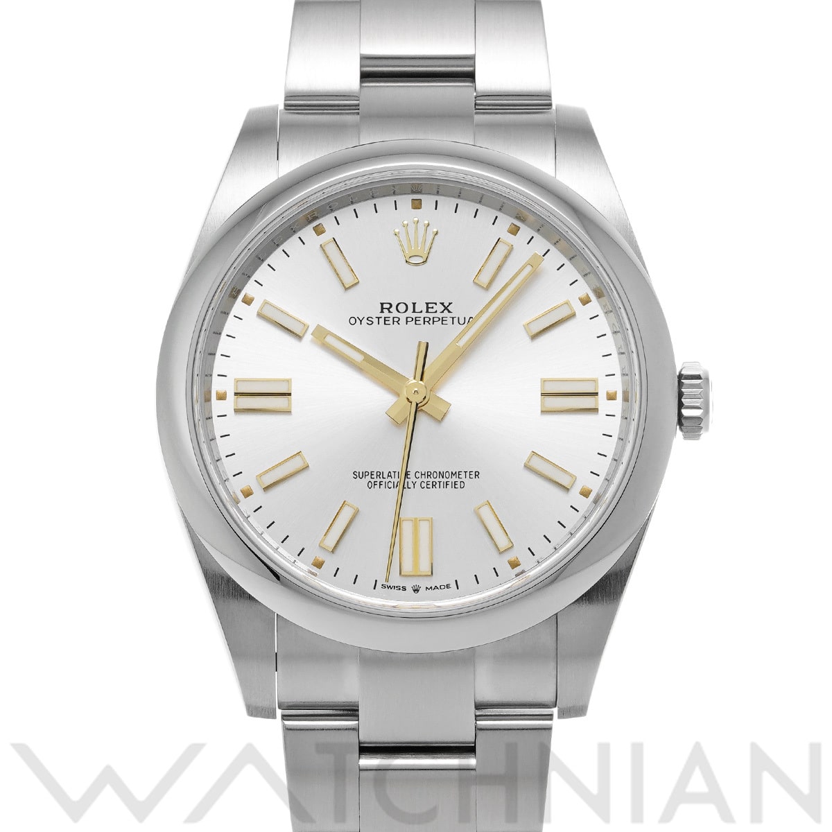 ロレックス オイスターパーペチュアル 41 124300 シルバー メンズ 時計 【中古】【wristwatch】