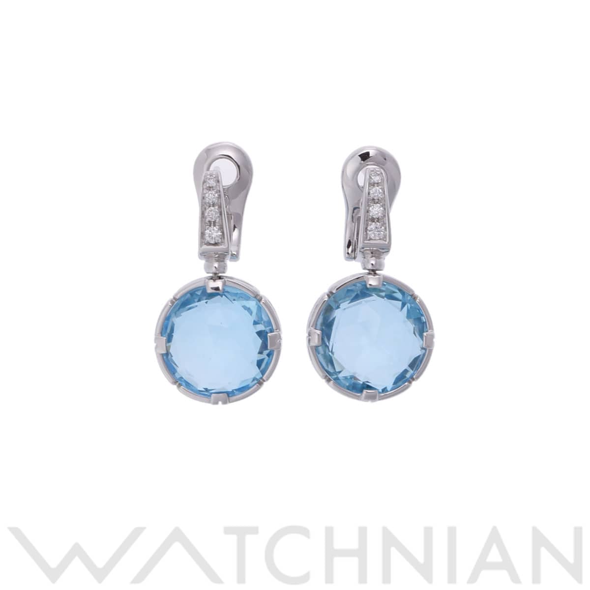 ブルガリ パレンテシカクテル ピアス シルバー K18ホワイトゴールド WG レディース ジュエリー 【中古】【jewelry】