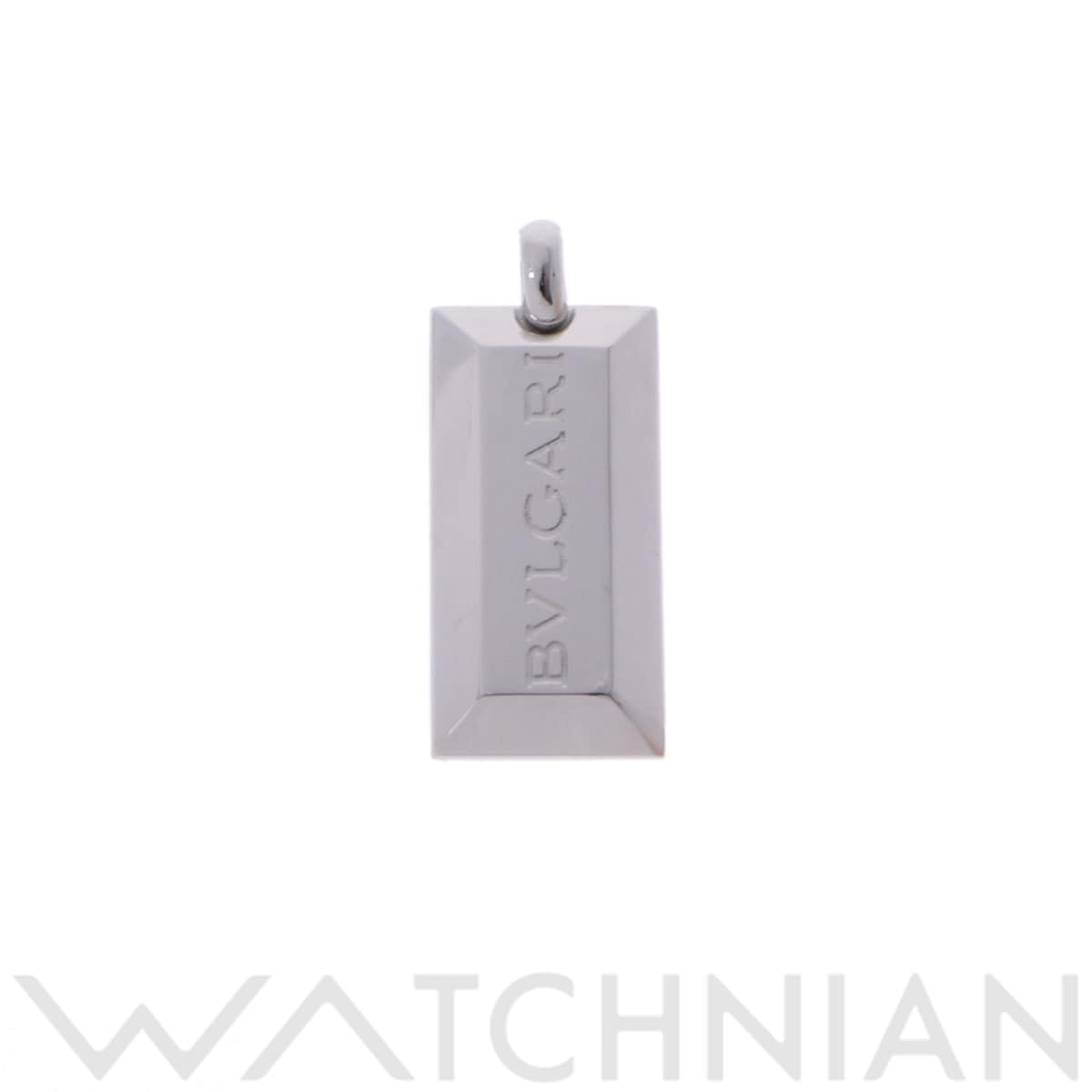 ブルガリ インゴット ペンダントトップ シルバー K18ホワイトゴールド WG レディース ジュエリー 【中古】【jewelry】