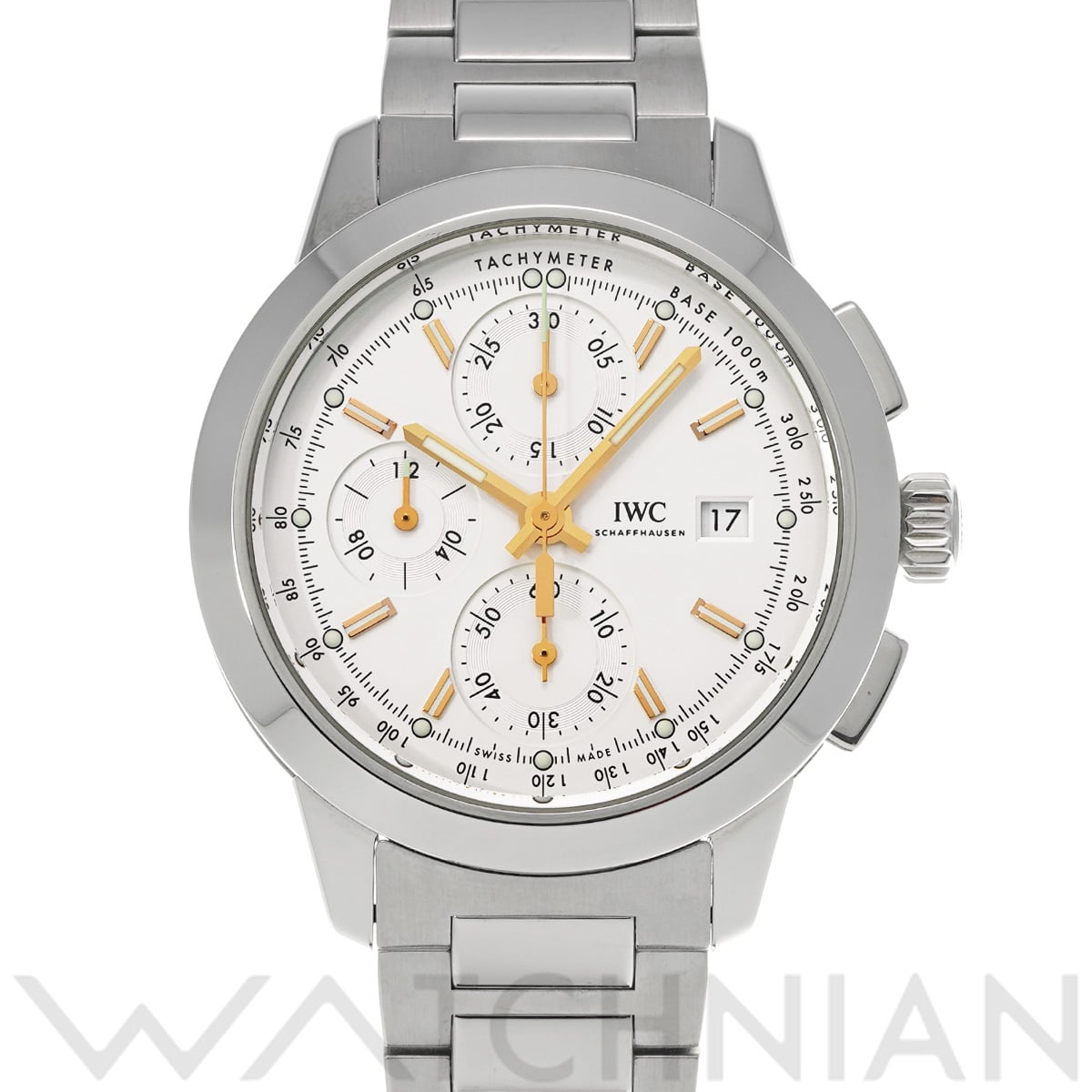 IWC インヂュニア クロノグラフ IW380801 シルバー メンズ 時計 【中古】【wristwatch】