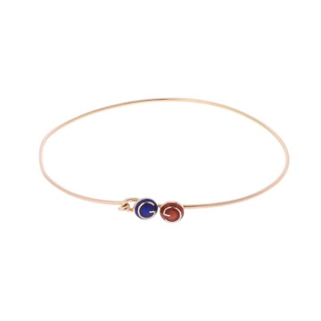 グッチ デザインバングル K18イエローゴールド YG レディース ジュエリー 【中古】【jewelry】