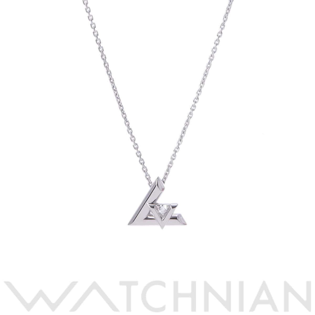 ルイ ヴィトン LVヴォルトワン ネックレス PM シルバー K18ホワイトゴールド WG レディース ジュエリー 【中古】【jewelry】