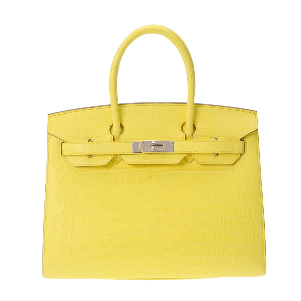 エルメス バーキン 30 セリエ ジョーヌシトロン/パラジウム金具 ニロティカスマット レディース バッグ 【中古】【bag】