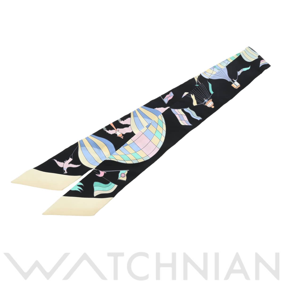 エルメス ツイリー LES FOLIES DU CIEL ノワール 061722S シルク100％ レディース 【新品】【other】