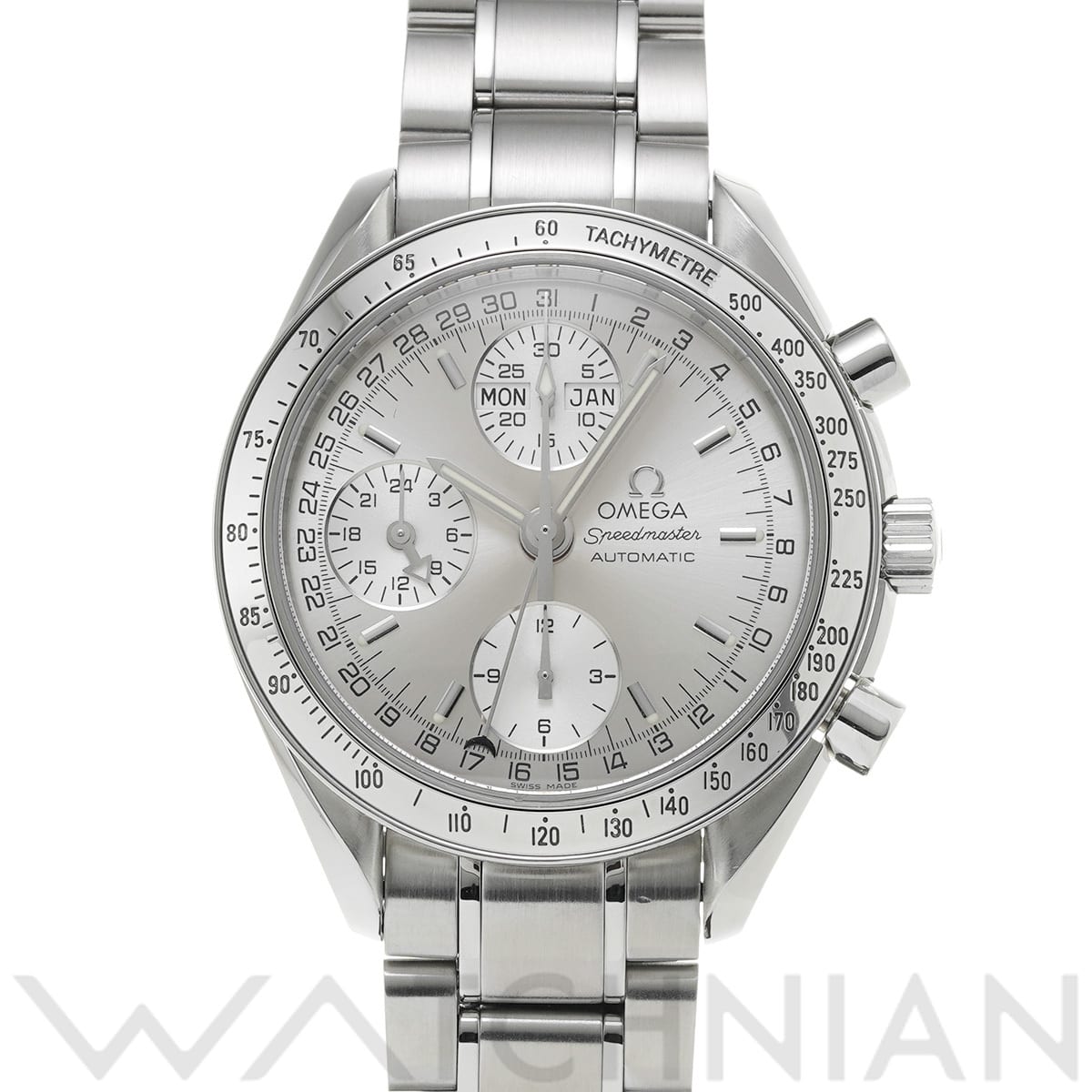オメガ スピードマスター トリプルカレンダー 3523.30 シルバー メンズ 時計 【中古】【wristwatch】
