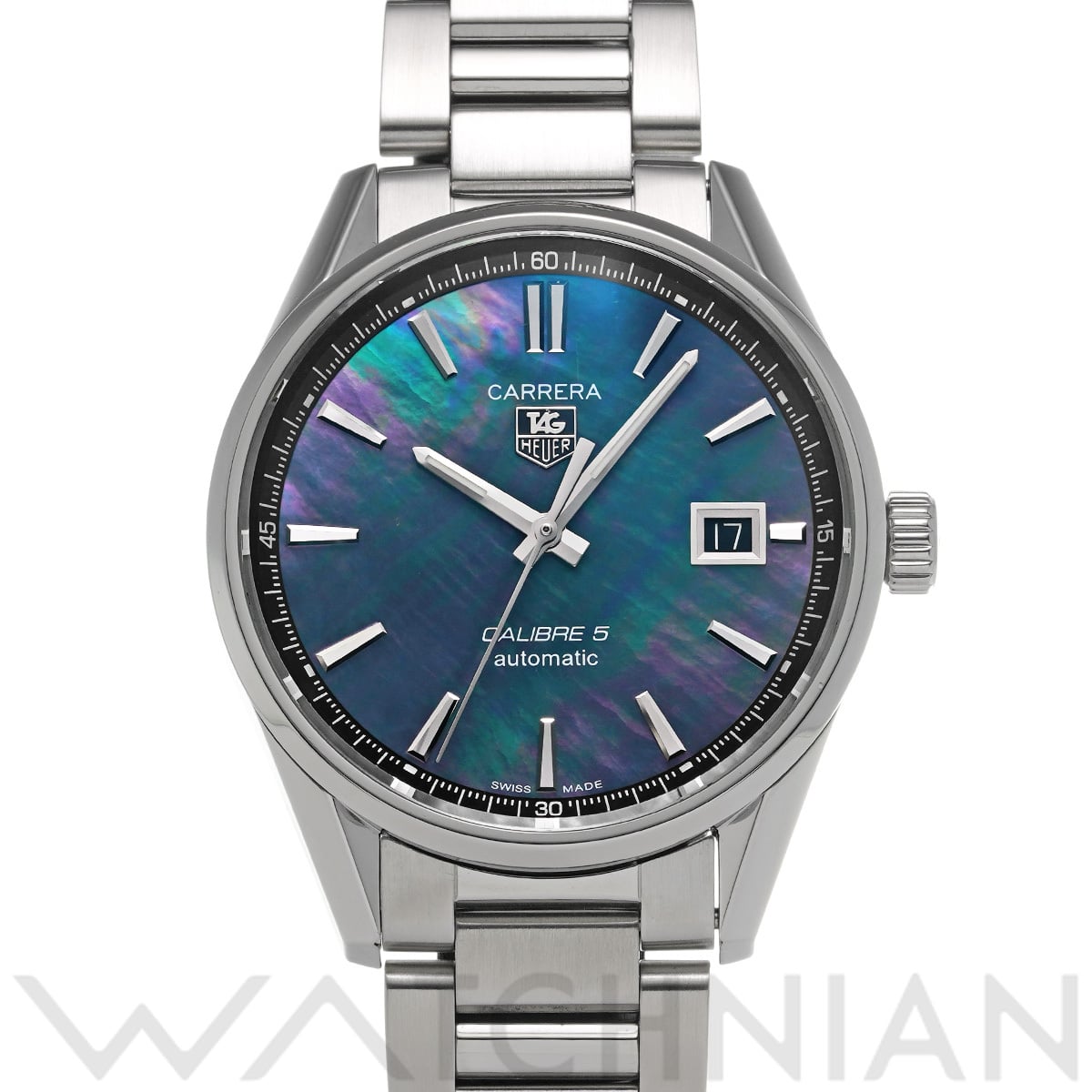 タグ ホイヤー カレラ キャリバー5 日本限定 WAR211F.BA0782 ブラックシェル メンズ 時計 【中古】【wristwatch】