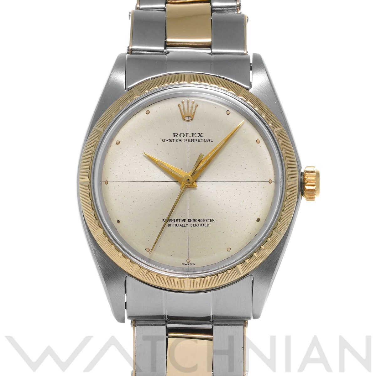 ロレックス オイスターパーペチュアル ゼファー 1008 シルバー メンズ 時計 【中古】【wristwatch】