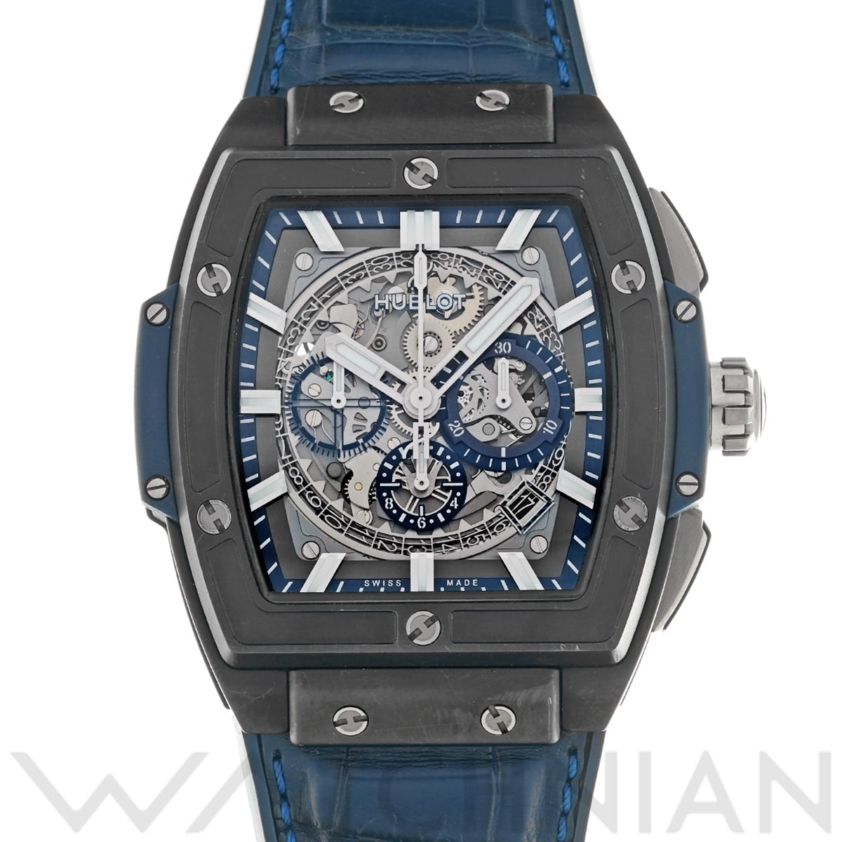 ウブロ スピリット オブ ビッグ・バン セラミックブルー 601.CI.7170.LR スケルトン メンズ 時計 【中古】【wristwatch】