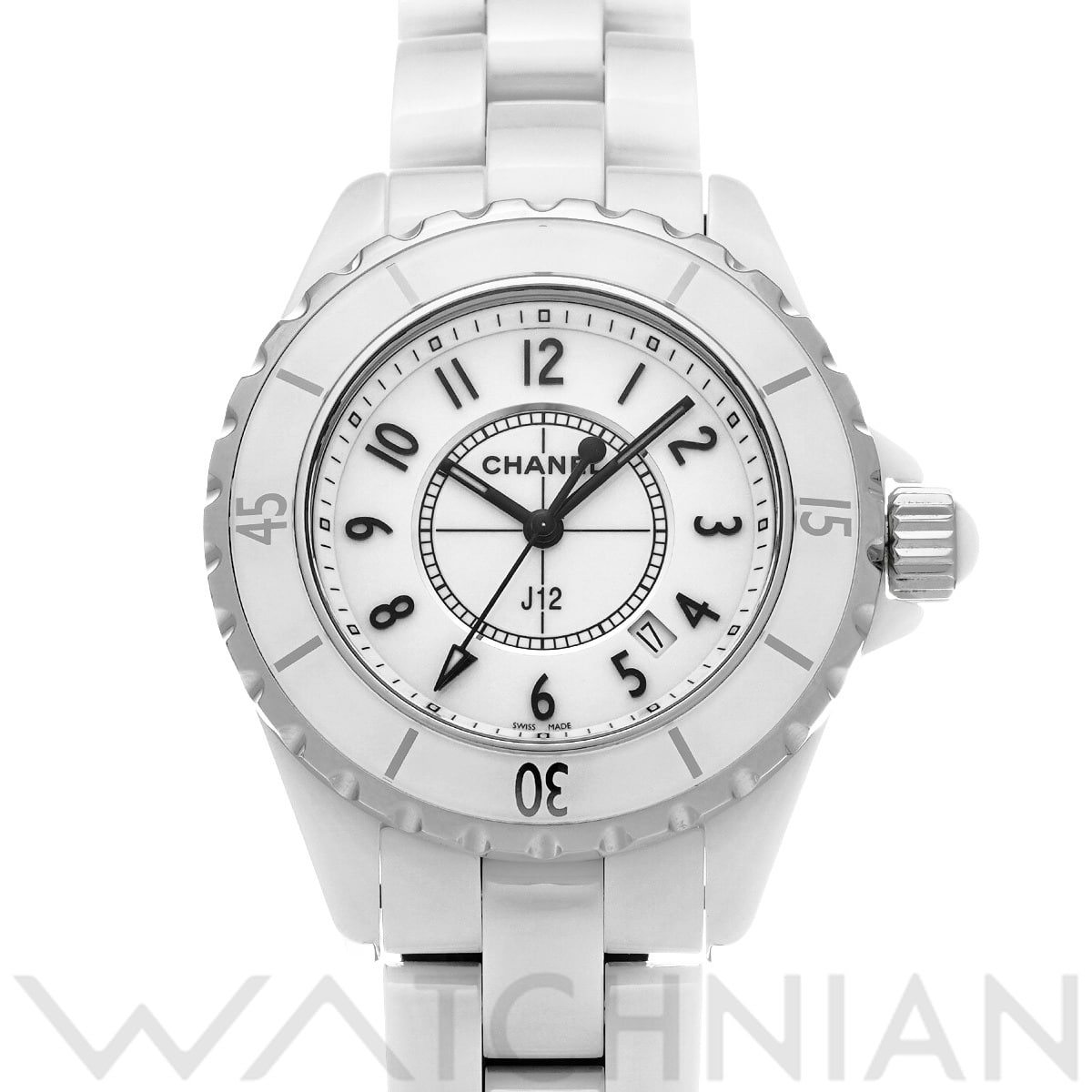 シャネル J12 33MM H0968 ホワイト レディース 時計 【中古】【wristwatch】