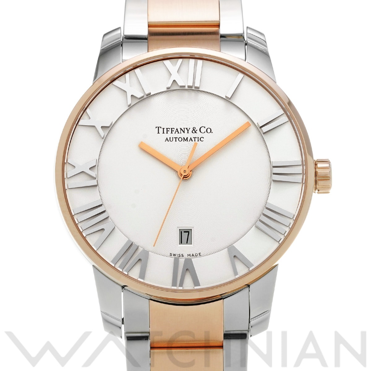 ティファニー アトラス ドーム Z1810.68.13A21A00A ホワイト メンズ 時計 【中古】【wristwatch】