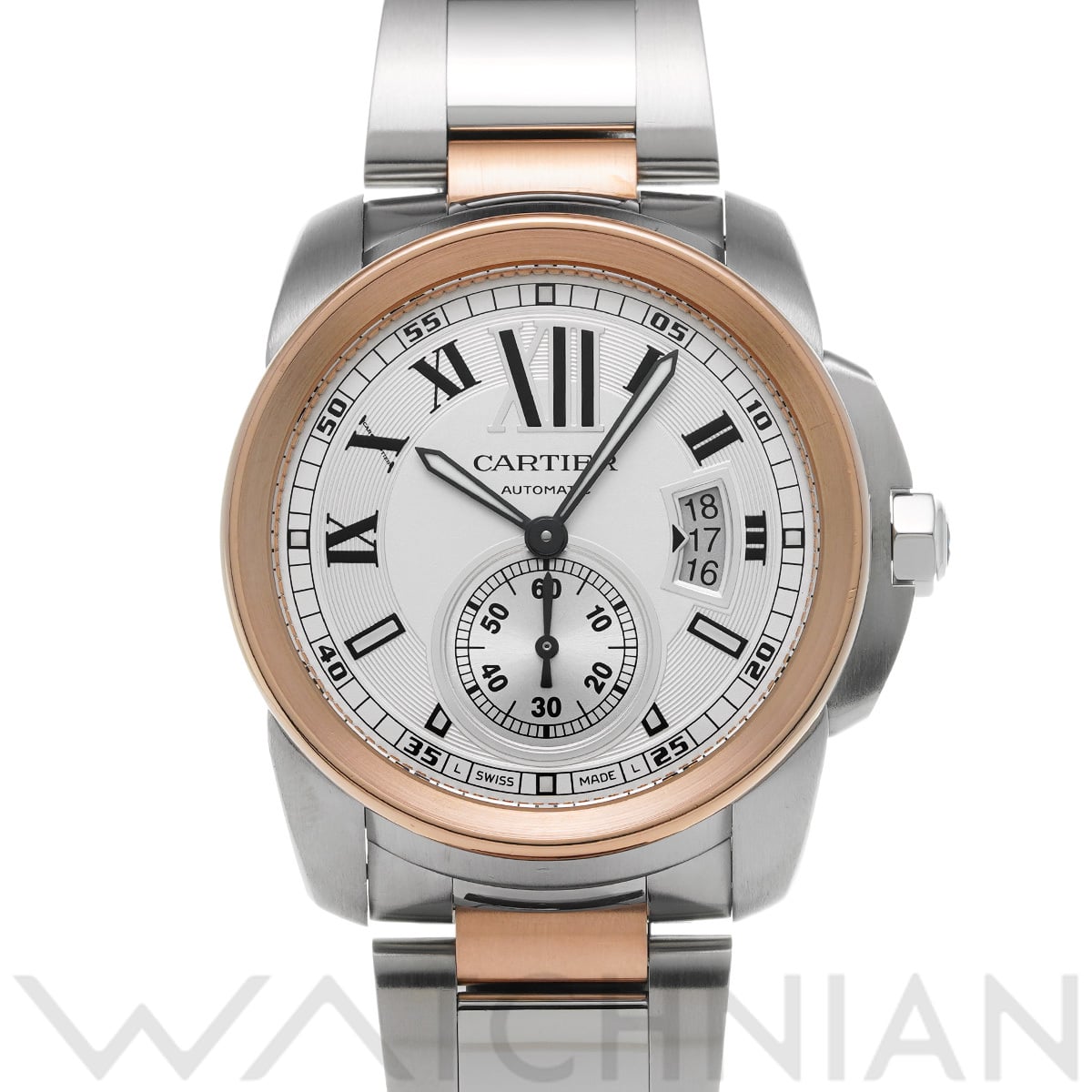 カルティエ カリブル ドゥ カルティエ W7100036 シルバー メンズ 時計 【中古】【wristwatch】