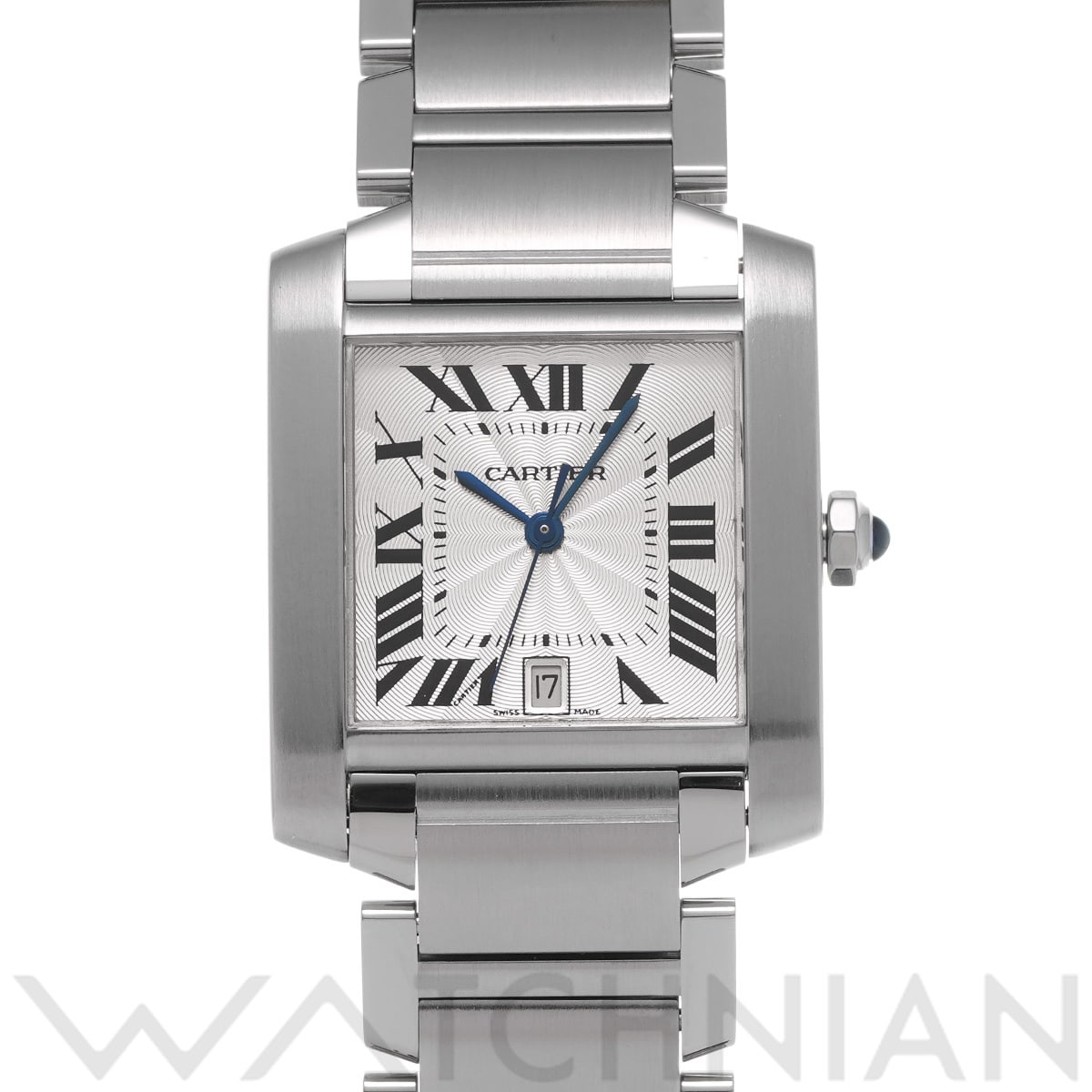 カルティエ タンク フランセーズ LM W51002Q3 シルバー メンズ 時計 【中古】【wristwatch】