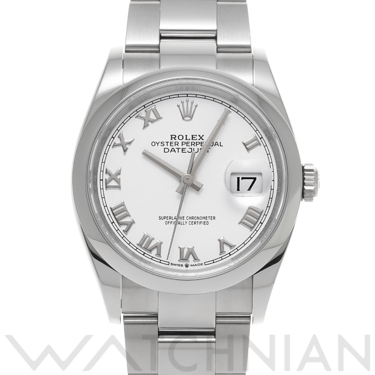 ロレックス デイトジャスト 36 126200 ホワイト メンズ 時計 【中古】【wristwatch】