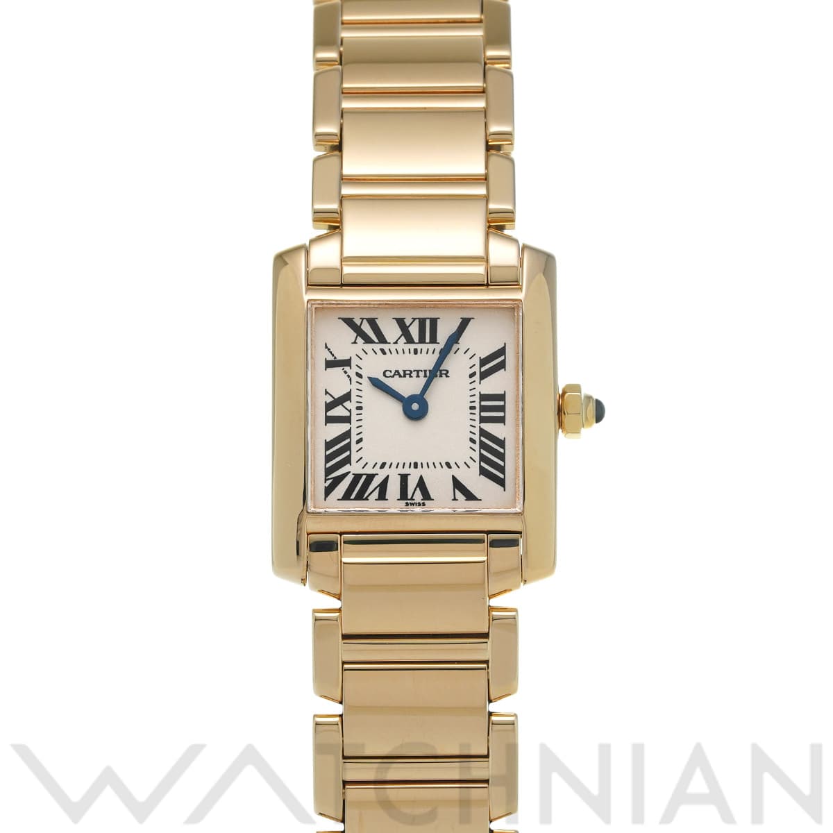 カルティエ タンク フランセーズ SM W50002N2 シルバー レディース 時計 【中古】【wristwatch】