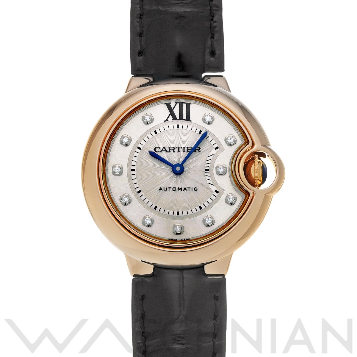 カルティエ バロンブルー ドゥ カルティエ 33mm WE902063 シルバー/ダイヤモンド レディース 時計 【中古】【wristwatch】