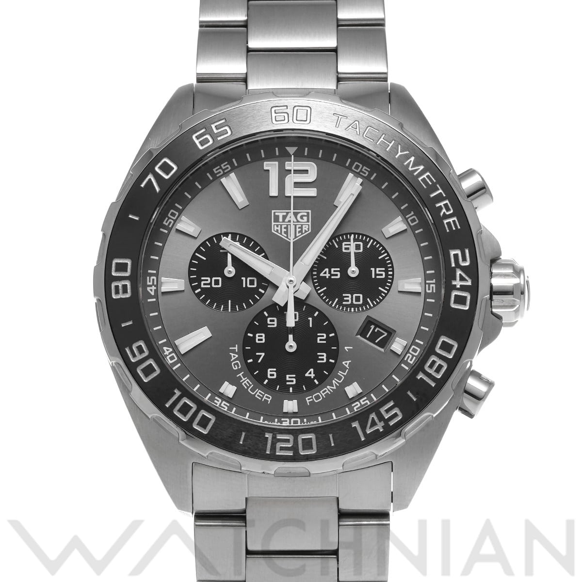 タグ ホイヤー フォーミュラ1 クォーツ クロノグラフ CAZ1011.BA0842 グレー/ブラック メンズ 時計 【中古】【wristwatch】