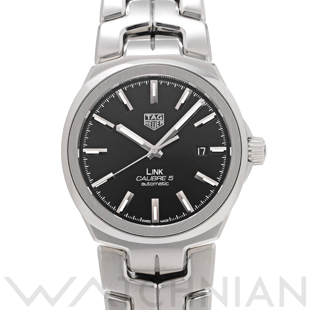 タグ ホイヤー リンク キャリバー5 WBC2110.BA0603 ブラック メンズ 時計 【中古】【wristwatch】