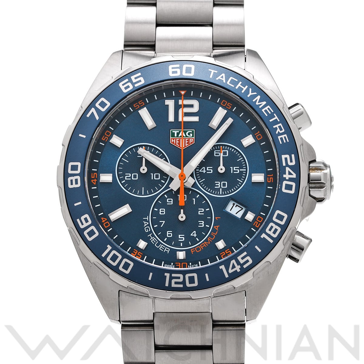 タグ ホイヤー フォーミュラ1 クォーツ クロノグラフ CAZ1014.BA0842 ブルー メンズ 時計 【中古】【wristwatch】
