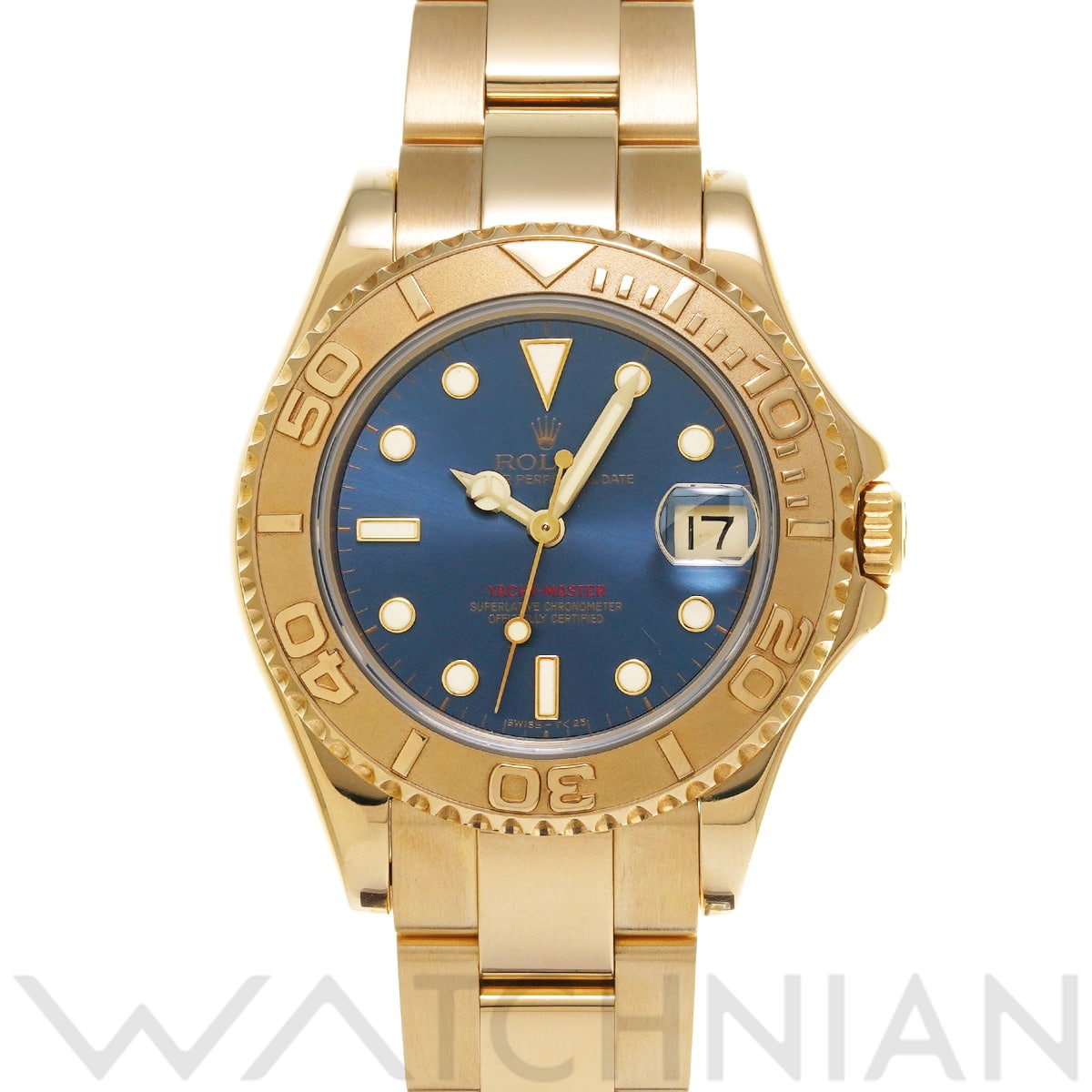 ロレックス ヨットマスター 68628 ブルー ユニセックス 時計 【中古】【wristwatch】