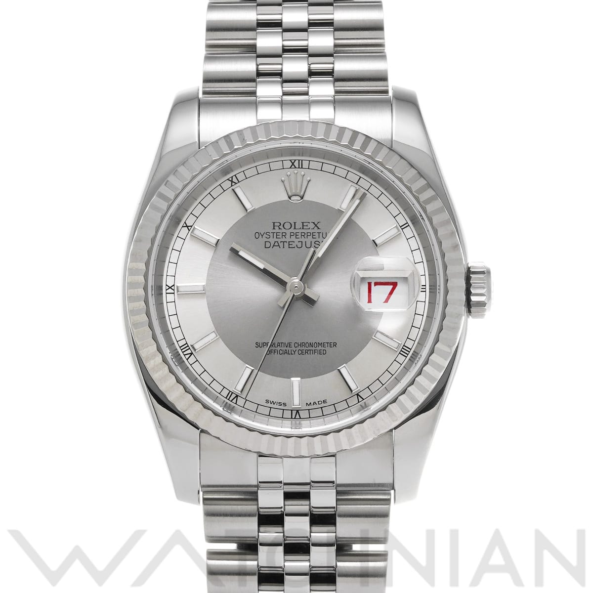 ロレックス デイトジャスト 116234 シルバー/グレー メンズ 時計 【中古】【wristwatch】