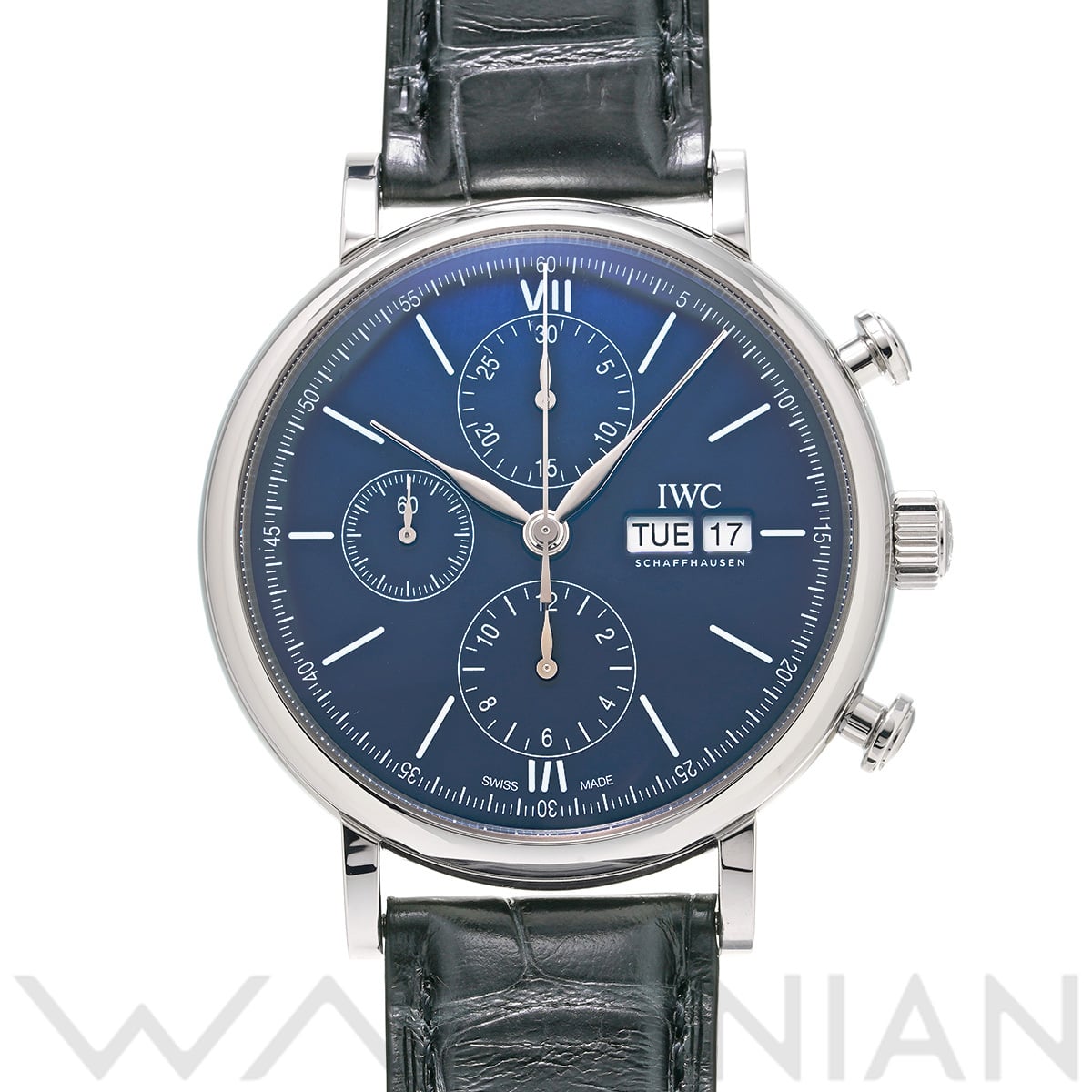 IWC ポートフィノ クロノグラフ 150イヤーズ IW391023 ブルー メンズ 時計 【中古】【wristwatch】