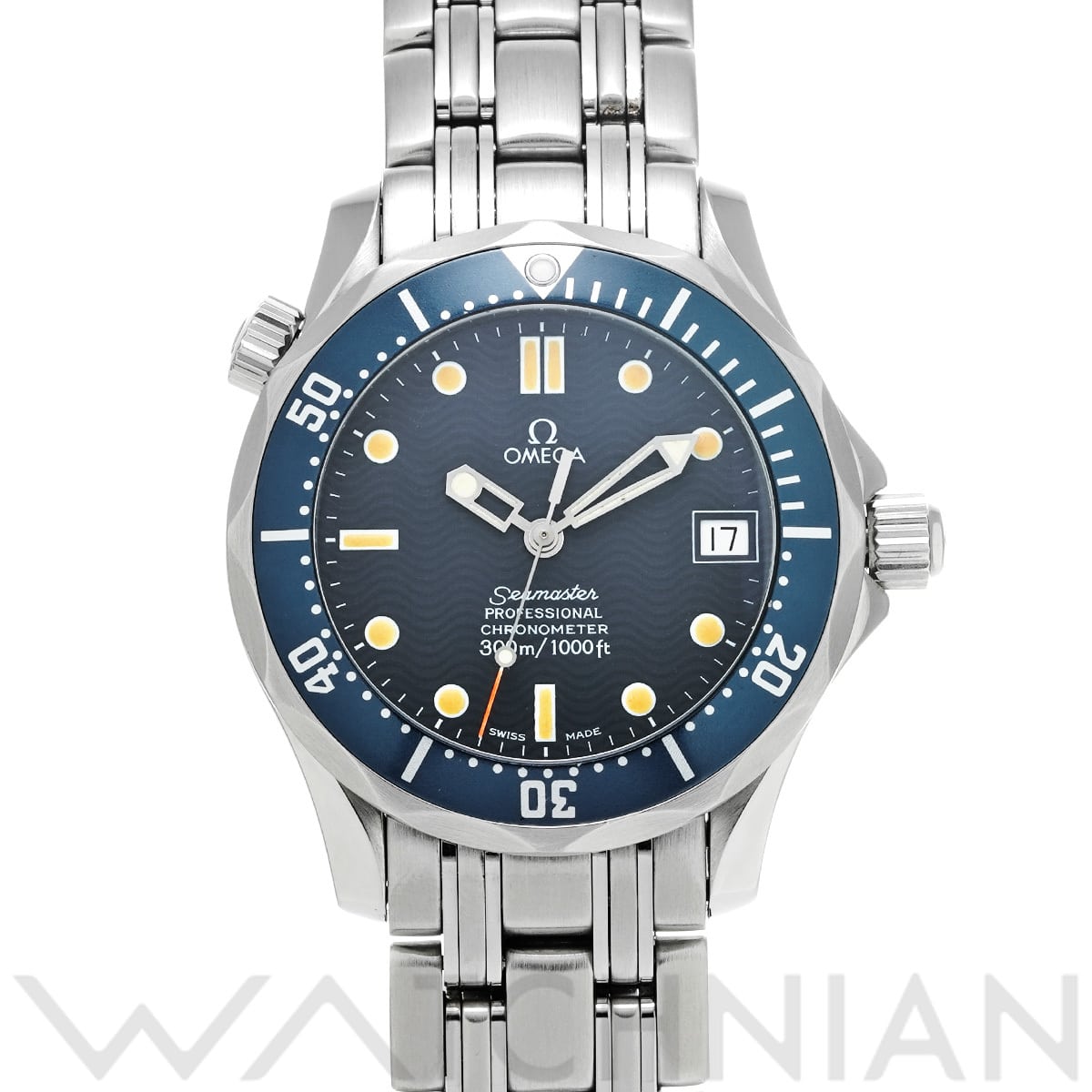 オメガ シーマスター 300 デイト 2551.80 ブルー メンズ 時計 【中古】【wristwatch】