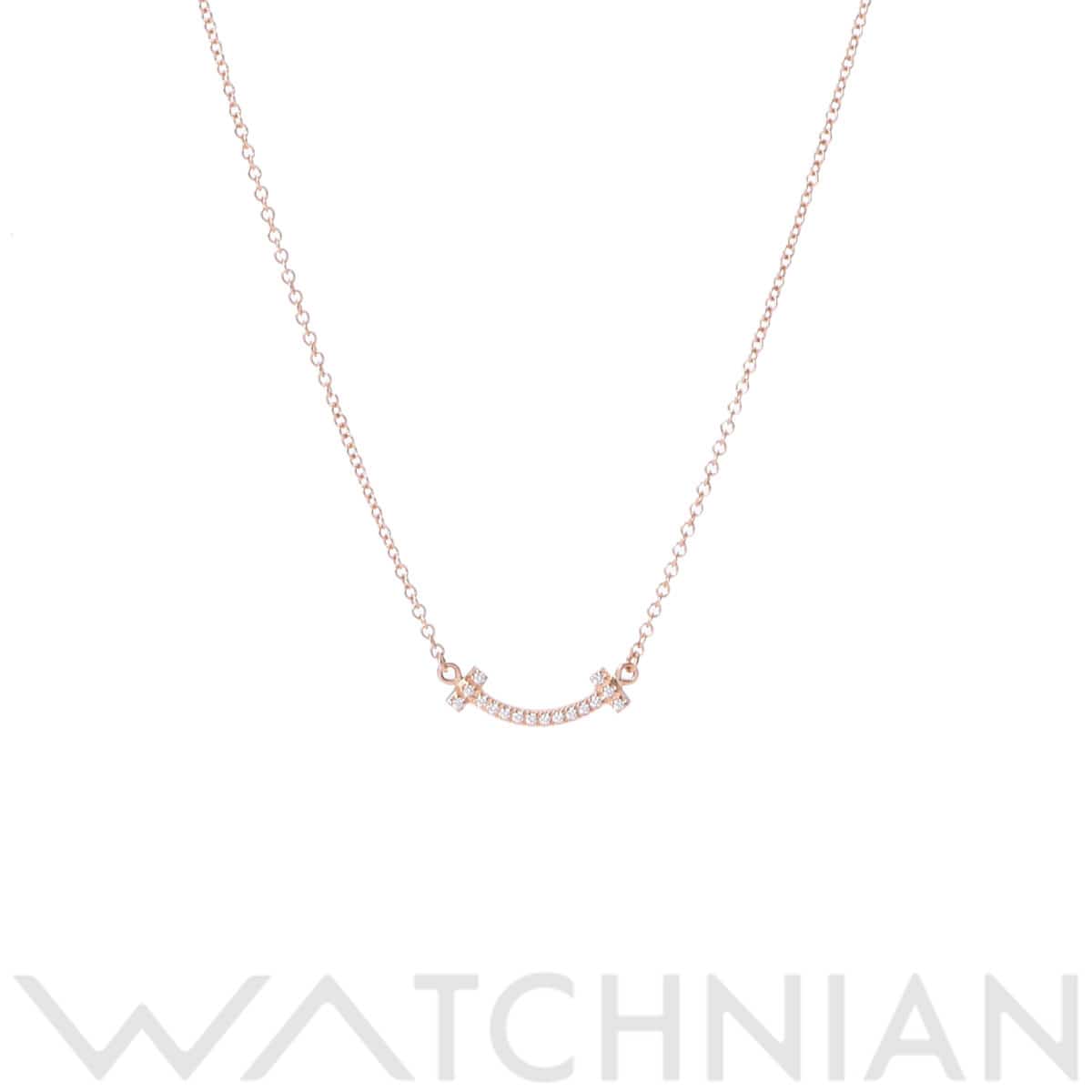 ティファニー Tスマイル ネックレス ミニ ゴールド K18ピンクゴールド PG レディース ジュエリー 【中古】【jewelry】